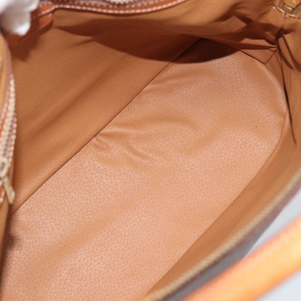 Celine Vintage Macadam Handbag Canvas Brown Canvas Handbag - Picture 5 of 16